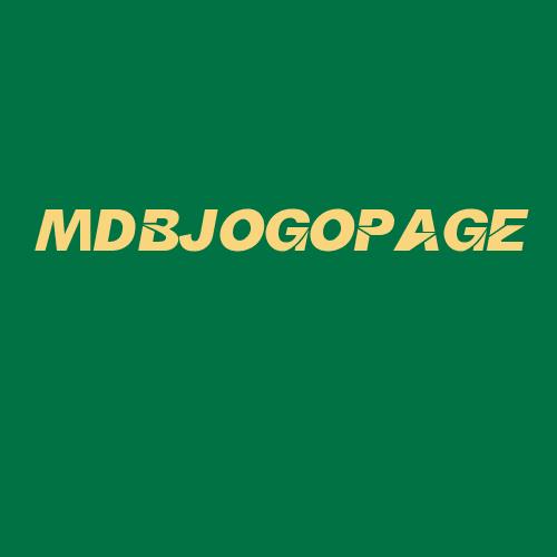 Logo da MDBJOGOPAGE